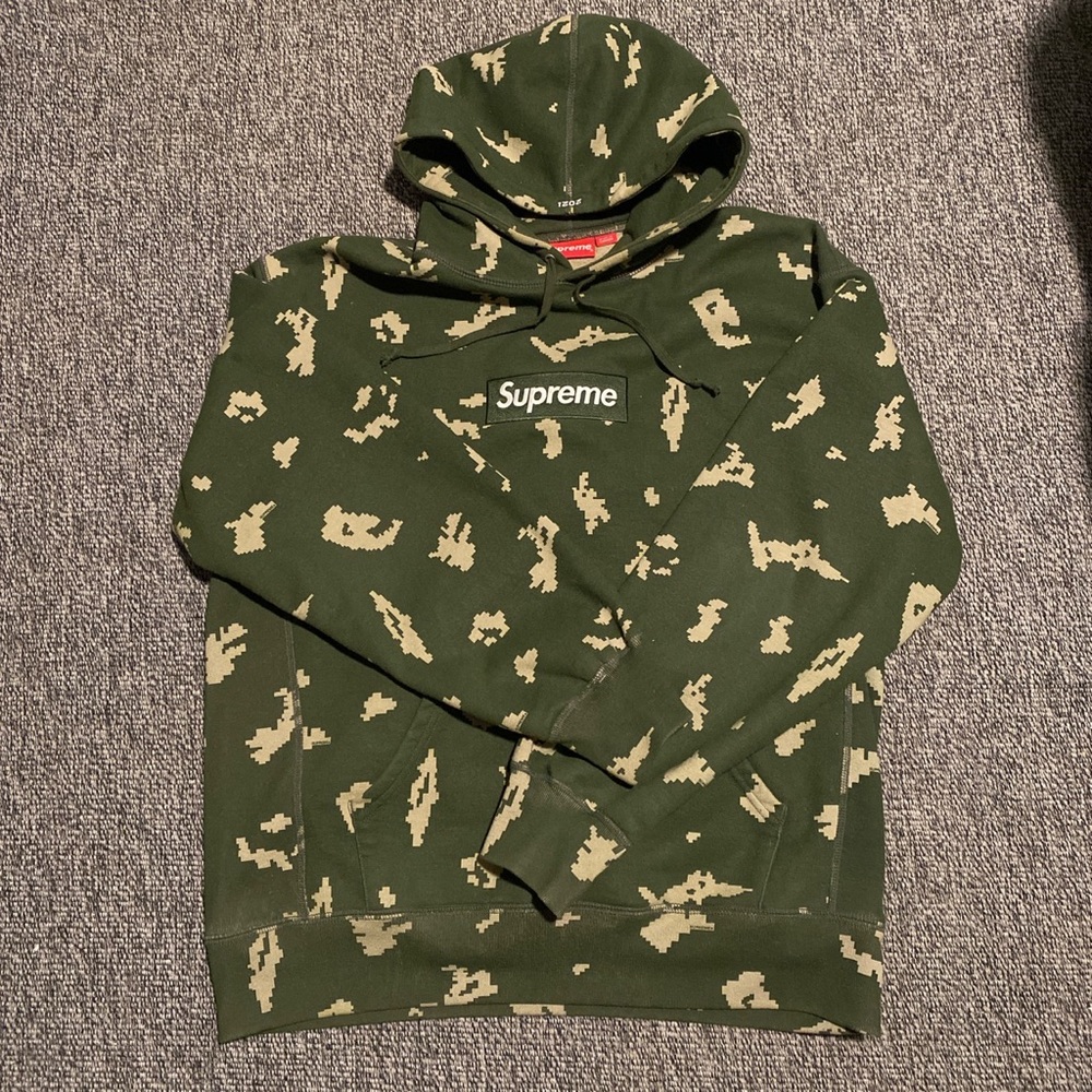 SUPREME CAMO BOX LOGO HOODIE